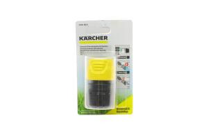 Конектор універсальний для шлангів садових 1/2"-5/8"-3/4" (з аквастопом)
