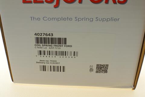 Пружина (передняя) Ford C-Max 1.6 07-10 (вен)