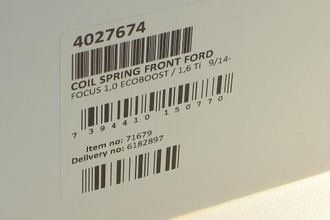 Пружина (передняя) Ford Focus 1.0Ecoboost/1.6Ti 14- (седан/унив/хэтчбек)(станд.ход.ч)(кроме:ST-line)