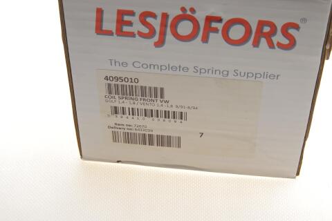 Пружина (передня) VW Golf III/Vento 1.4/1.6/1.8 91-94 (нах.зад.частина/універсал/фургон/седан)