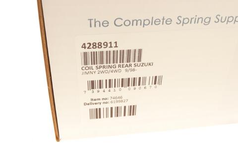 Пружина (задня) Suzuki Jimny 1.3 16V/1.5DDiS 98- (всюдихід закритий)