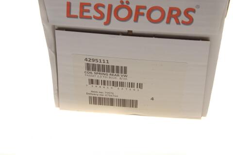 Пружина (задняя) VW Passat B6 2.0BlueTDI 09-10 / B7 2.0TDI/4motion 10-14 (седан/унив)(ос:Bluemotion) Пружина (задняя) VW Passat B6 2.0BlueTDI 09-10 / B7 2.0TDI/4motion 10-14 (седан/унив)(ос:Bluemotion)
