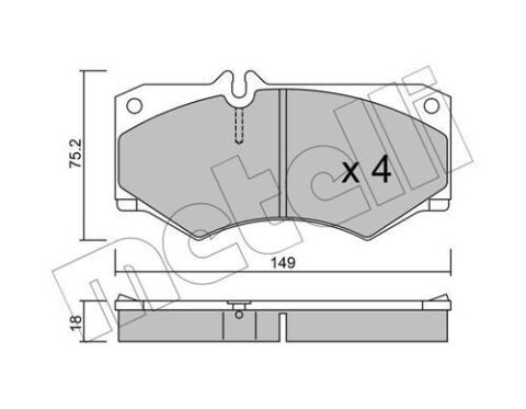 Колодки тормозные (передние) MB 207-410D