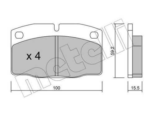 Колодки гальмівні (передні) Opel Ascona B/C 75-88/Corsa A/Omega A/Vectra A 83-95/Kadett D/E 79-93