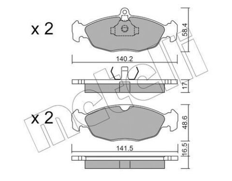 Колодки тормозные (передние) Opel Combo/Astra F 91-05/Corsa A/B 82-00/Vectra A 88-95/Daewoo Lanos 97