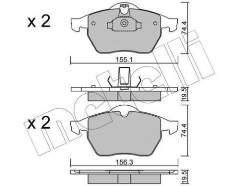 Колодки тормозные (передние) Opel Astra G 99-02/Vectra B 95-03/Calibra A 91-97/Saab 9-3 98-09