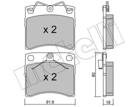 Колодки тормозные (передние) VW T4 90-03