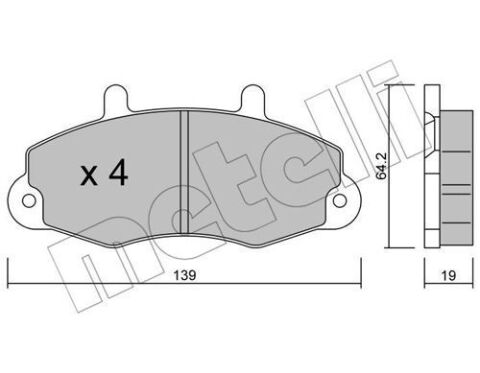 Колодки тормозные (передние) Ford Transit 85-00/Transit Tourneo 94-00 14&quot;