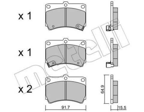 Колодки тормозные (передние) Kia Rio 00-05/Mazda 323 89-98/121 II 90-96