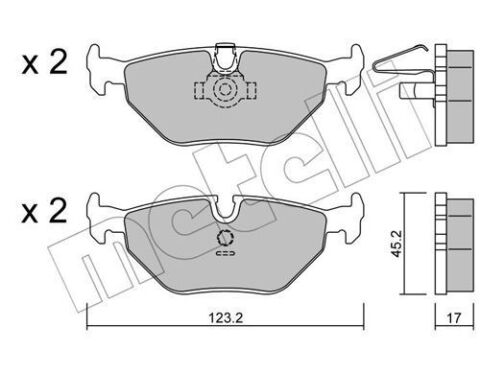 Колодки гальмівні (задні) BMW 5 (E39) 95-04 Колодки гальмівні (задні) BMW 5 (E39) 95-04