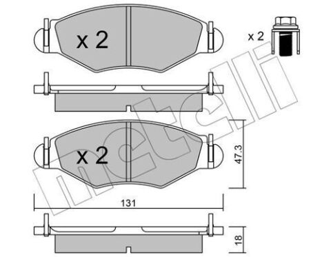 Колодки тормозные (передние) Peugeot 206 98-/Peugeot 206+ 09-13/Peugeot 306 93-01