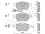 Колодки тормозные (передние) Ford Galaxy 95-06/Seat Alhambra/VW Sharan 95-10 (+датчик), фото 2 - интернет-магазин Auto-Mechanic