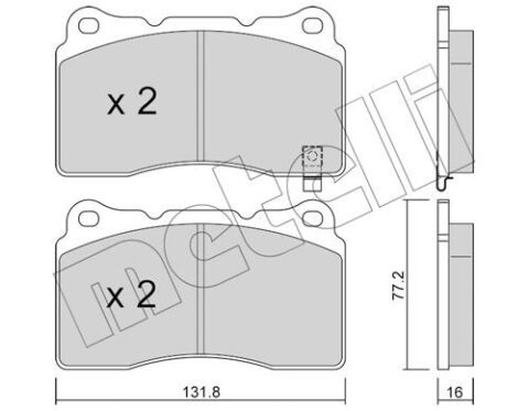 Колодки тормозные (передние) Opel Insignia 08-17/Astra J/Tesla S/X/VW Golf VII 12-/Renault Megane 17