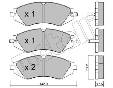 Колодки гальмівні (передні) Chevrolet Epica 05-/Astra 99-11/Daewoo Nubira/Leganza 97-/Rezzo 00-