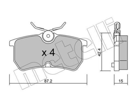 Колодки гальмівні (задні) Ford Focus 98-05/Fiesta V/VI 05-