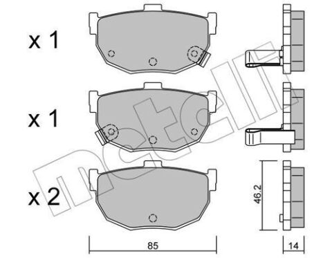 Колодки тормозные (задние) Hyundai Elantra 00-06/Coupe 96-09/Kia Cerato 04-/Nissan Maxima 88-94