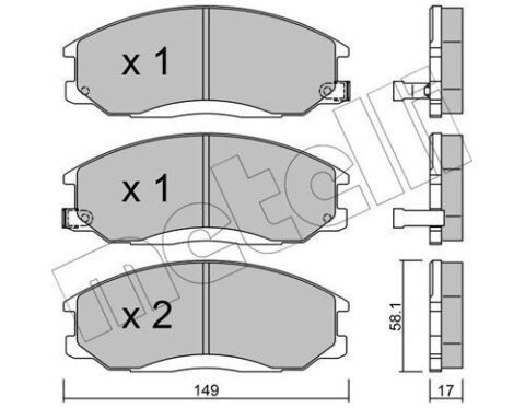 Колодки гальмівні (передні) Hyundai Santa Fe/Trajet 00-12/Ssangyong Actyon/Kyron 05-/Rexton 02-