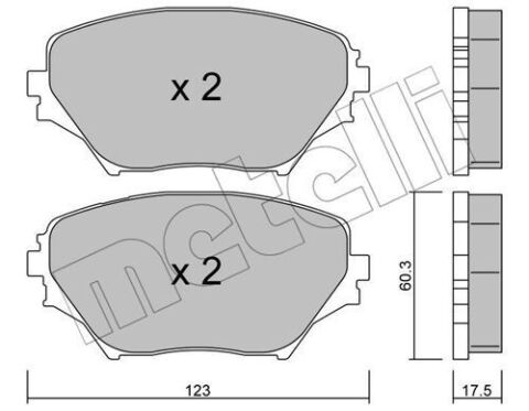 Колодки тормозные (передние) Toyota Rav 4 II 00-05