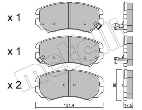 Колодки тормозные (передние) Hyundai Sonata/Elantra 01-11/ix20 10-/Tucson/Kia Sportage/Carens 04-