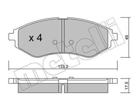 Колодки тормозные (передние) Chevrolet Aveo/Kalos/Daewoo Kalos 03-