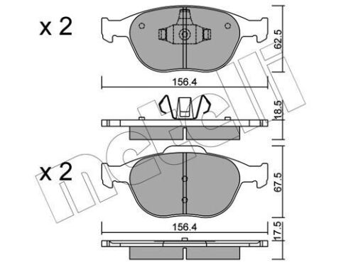 Колодки тормозные (передние) Ford Connect 02-13/Fiesta/Puma 95-03/Focus 02-04/Ka 01-08