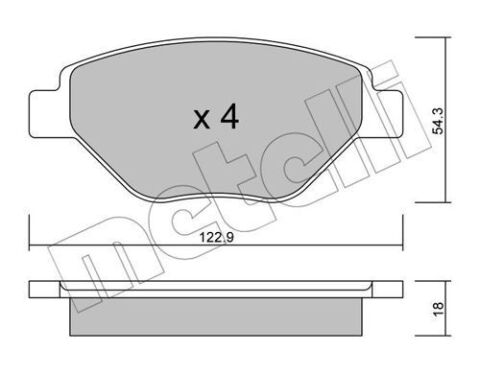 Колодки тормозные (передние) Renault Megane II 03-