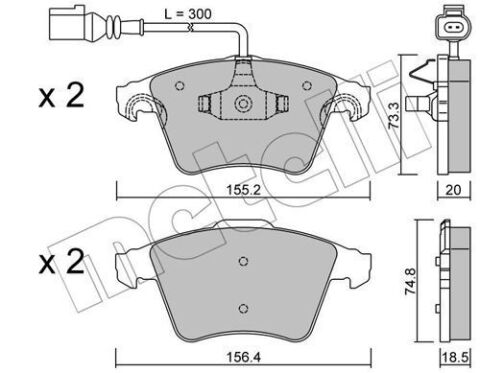 Колодки тормозные (передние) VW Touareg 02-10 (+датчики) Колодки тормозные (передние) VW Touareg 02-10 (+датчики)