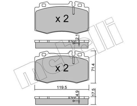 Колодки тормозные (передние) MB C-class (W203)/E-class (W211)/S-class (W220) 00-09