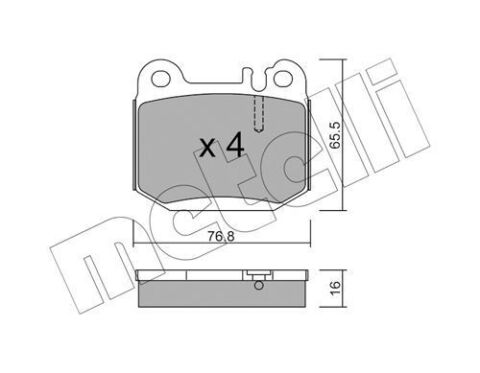 Колодки тормозные (задние) MB M-class (W163) 98-05/Maserati Quattroporte V 04-