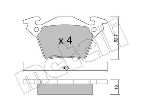 Тормозные колодки (задние) MB Vito (W638) CDI 96-03