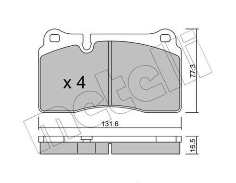 Колодки тормозные (передние) Audi TT 09-14/VW Touareg 02-