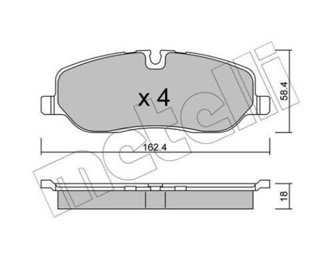 Колодки гальмівні (передні) Land Rover Discovery III/IV 04-18/Range Rover III 02-12/Sport I 05-13