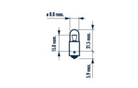 Автолампа T2W 12V 2W BA7s Standard