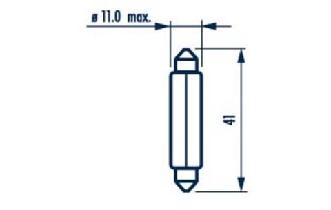 Автолампа C5W 24V 5W SV8.5 (11x41)