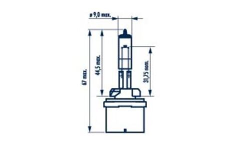 Автолампа H27W/1 12V 27W PG13 Halogen Miniature