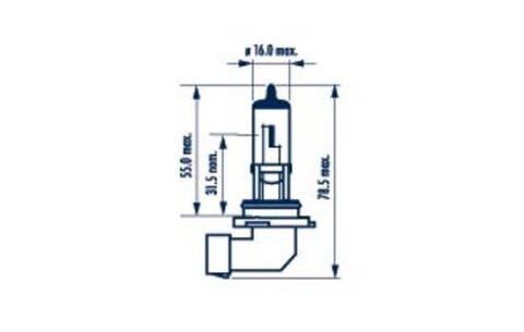 Автолампа HB4/9006 12V 51W P22d (Американские типы)