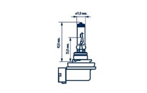 Автолампа H8 12V 35W PGJ19-1 Standard