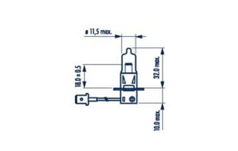 Автолампа H3 12V 55W PK22s Standard