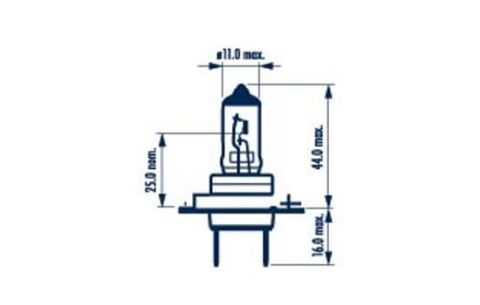 Автолампа H7 12V 55W PX26d Standard (blister/1шт)