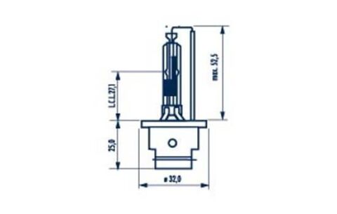 Автолампа D2R 85V 35W P32d-3 Xenon