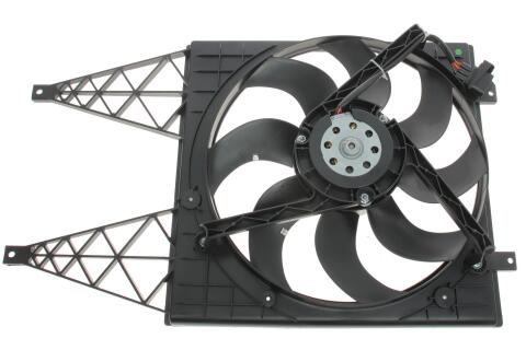 Вентилятор радиатора Skoda Rapid/Fabia 99- (с диффузором)