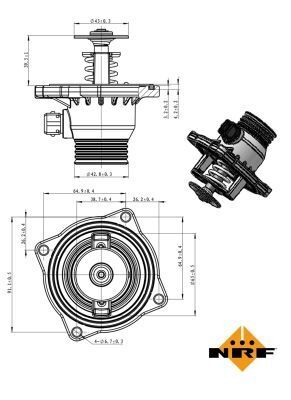 Термостат BMW 5 (E39)/7 (E38) 3.5/4.4i 96-04 (105°C) (M62)