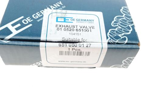 Клапан (випуск) MB Sprinter 2.2CDI OM651 (24,7X6X109,2)