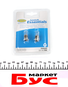 Автолампа T4W 12V 4W BA9s (MCC) Standard (блістер/2 шт.)