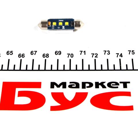 Автолампа C5W 12V 2W S8.5d LED (6000K/200 lm/5x Long Life) Ice white (блістер/2шт.) Автолампа C5W 12V 2W S8.5d LED (6000K/200 lm/5x Long Life) Ice white (блістер/2шт.)