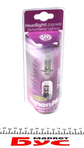 Автолампа H1 12V 55W P14.5s Xenon Plus +30% (блістер/2шт.)