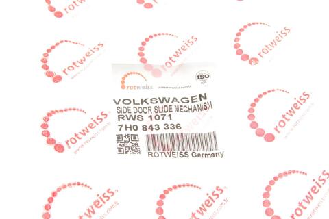 Ролик двери (боковой/верхний) VW T5(R) (с кронштейном)