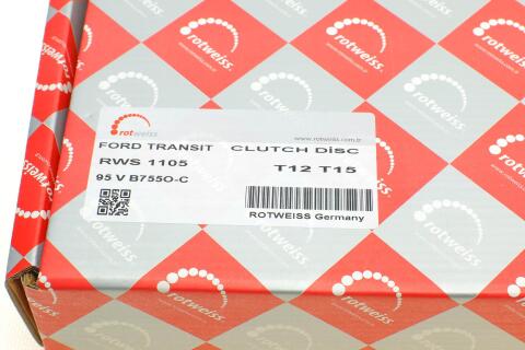 Диск зчеплення Ford Transit 2.5TD 92- (d=240mm) (95VB7550C)