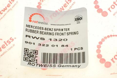 Кронштейн подушки ресори передній (червоний) MB Sprinter 96-06 (R)