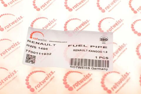 Трубка паливна Renault Kangoo 1.9 dCi 97- (фільтр. - ПНВТ) Трубка паливна Renault Kangoo 1.9 dCi 97- (фільтр. - ПНВТ)